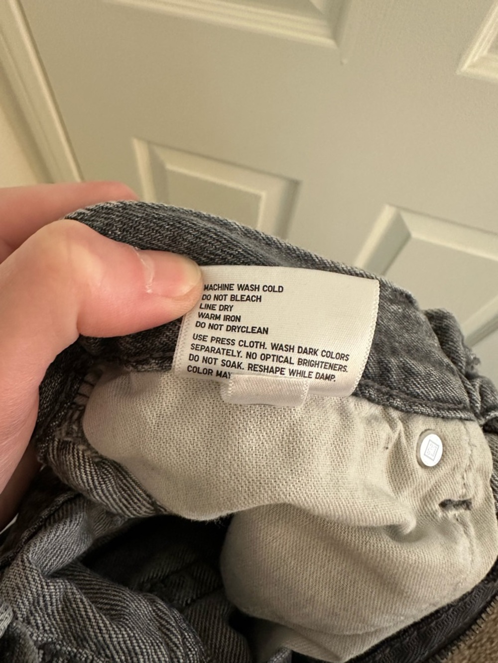 Uniqlo Wide Straight Jeans Gray 27inch - Picture 7 of 8